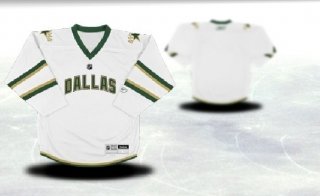 Dallas Stars Youth white Jersey (Blank or Customized)