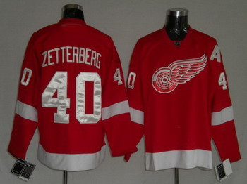 Detoit Red Wings 40 Henrik Zetterberg Red A patch Detoit Red Wings 40 Henrik Zetterberg Red A patch