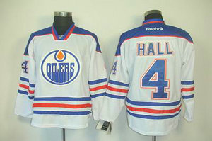 Edmonton Oilers 4 Taylor Hall white Jerseys