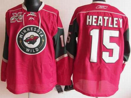 Minnesota Wild 15 Heatley 10th Jerseys Red Minnesota Wild 15 Heatley 10th Jerseys Red