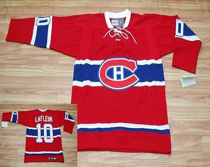 NHL Montreal Canadiens #10 Lafleur CH Patch Red Jersey NHL Montreal Canadiens #10 Lafleur CH Patch Red Jersey