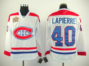 2011 Heritage Classic Montreal Canadiens 40 Maxim Lapierre white ice Jersey 2011 Heritage Classic Montreal Canadiens 40 Maxim Lapierre white ice Jersey