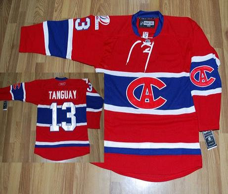 Montreal Canadiens #13 Alex Tanguay Red CA Patch Jersey Montreal Canadiens #13 Alex Tanguay Red CA Patch Jersey