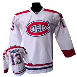 Montreal Canadiens #13 Alex Tanguay White CH Patch Jersey Montreal Canadiens #13 Alex Tanguay White CH Patch Jersey