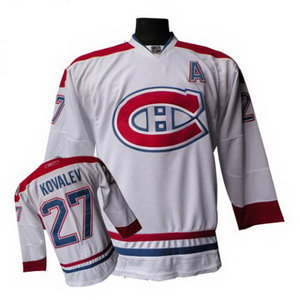 Montreal Canadiens #27 Alexei Kovalev White CH Patch Jersey Montreal Canadiens #27 Alexei Kovalev White CH Patch Jersey
