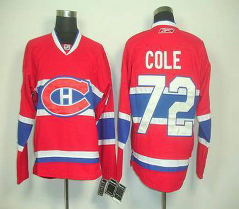 Montreal Canadiens 72 Erik Cole Red Jersey Montreal Canadiens 72 Erik Cole Red Jersey