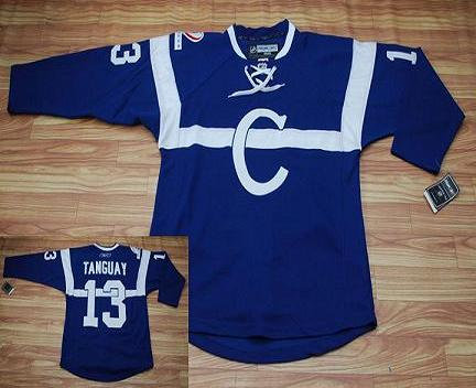 Montreal Canadiens #13 Alex Tanguay Blue C Patch Jersey Montreal Canadiens #13 Alex Tanguay Blue C Patch Jersey