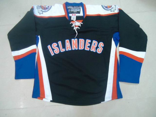 NHL Jerseys New York Islanders blank black