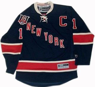 NY Rangers 11 Mark Messier 85th Jersey Dark blue