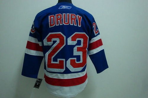 jerseys,NY Rangers 23# DRURY BLUE