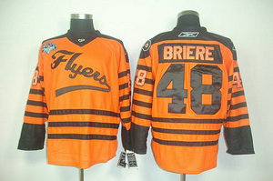 philadelphia flyers 48 briere orange 2012 winter classic