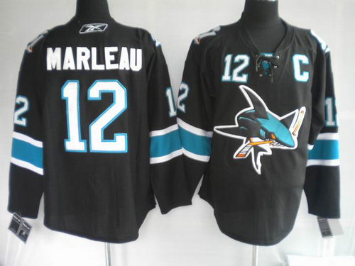 NHL Jerseys San Jose Sharks 12# MARLEAU black NHL Jerseys San Jose Sharks 12# MARLEAU black