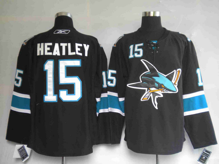 NHL Jerseys San Jose Sharks 15# HEATLEY black NHL Jerseys San Jose Sharks 15# HEATLEY black