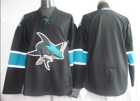 San Jose Sharks Blank Jersey Black San Jose Sharks Blank Jersey Black