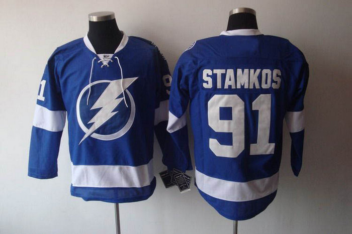 nhl lightning #91 stamkos blue nhl lightning #91 stamkos blue