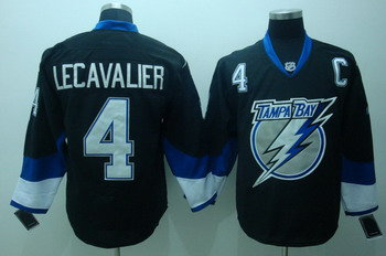 Tampa Bay Lightning 4 Lecavalier Black Jerseys With C Patch Tampa Bay Lightning 4 Lecavalier Black Jerseys With C Patch