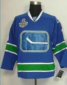 Vancouver Canucks 2 CHAMHUIS BLUE 3RD jerseys 2011 Stanley Cup JERSEY