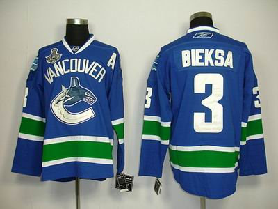Vancouver Canucks 3 Kevin Bieksa Blue 2011 Stanley
