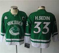 youth Vancouver Canucks #33 h.sedin green[2011]