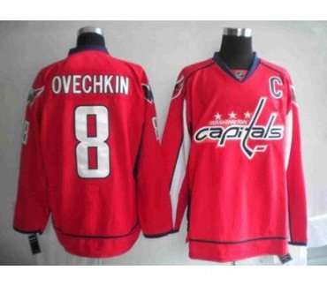 Youth Washington Capitals #8 Alex Ovechkin Red Jersey