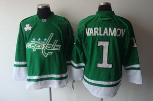 Washington Capitals 2011 St Pattys Day 1 varlamov Green Jersey Washington Capitals 2011 St Pattys Day 1 varlamov Green Jersey