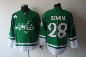 Washington Capitals 2011 St Pattys Day 28 semin Green Jersey Washington Capitals 2011 St Pattys Day 28 semin Green Jersey