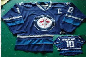 2012 new Winnipeg JETS 10 Dale Hawerchuk blue