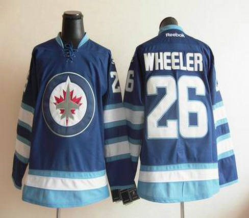 2012 new Winnipeg Jets 26 Blake Wheeler blue Jersey