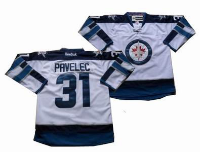 2012 Winnipeg Jets 31 Ondrej Pavelec WHITE Jersey
