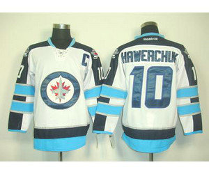 nhl jerseys winnipeg jets #10 hawerchuk white(C patch) 2011 new