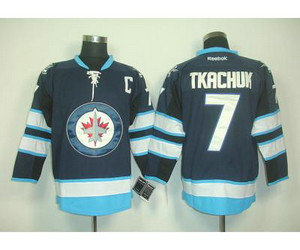 nhl jerseys winnipeg jets #7 tkachuk blue (C patch) 2011 new nhl jerseys winnipeg jets #7 tkachuk blue (C patch) 2011 new