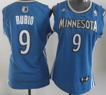 Women Minnesota Timberwolves 9 Ricky Rubio Blue Swingman NBA Jerseys Women Minnesota Timberwolves 9 Ricky Rubio Blue Swingman NBA Jerseys