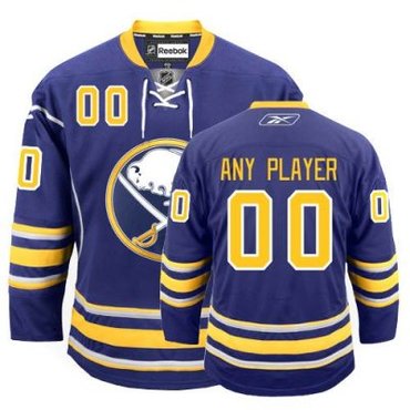 Customized Buffalo Sabres Jersey Blue Third Man  Jersey