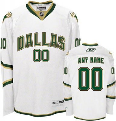 Customized Dallas Stars Jersey White Man  Jersey