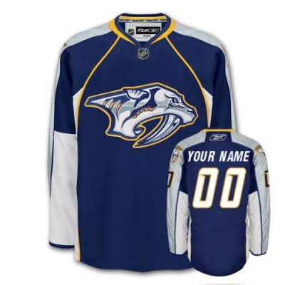 Customized Nashville Predators Jersey Blue Home Man  Jersey