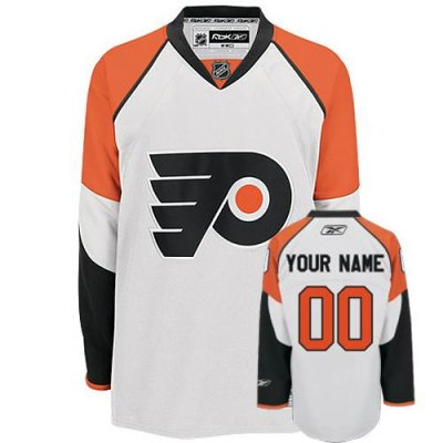 Customized Philadelphia Flyers Jersey White Road Man  Jersey