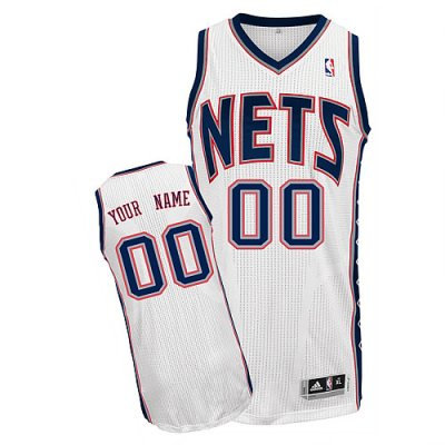 Customized New Jersey Nets Jersey New Nets Revolution 30 White Basketball Jersey