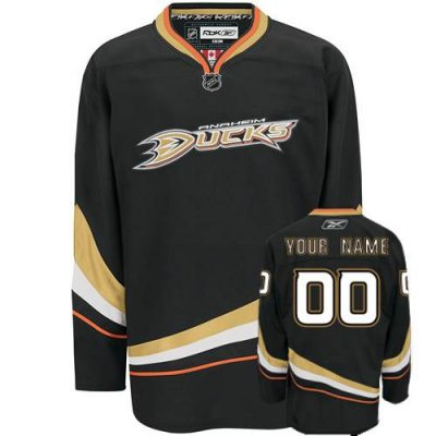 Anaheim Ducks Black Customized  Jersey