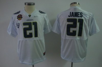 Youth Kids NCAA Oregon Ducks 21 LaMichael James White Jersey