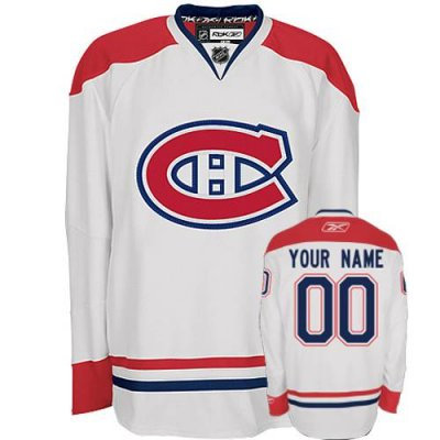 Montreal Canadiens white Customized  Jersey