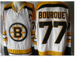NHL jerseys boston bruins 77 BOURQUE white jerseys