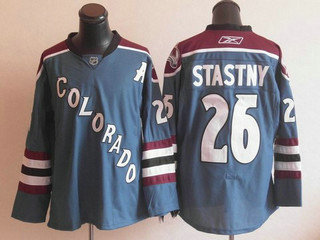 NHL Jerseys COLORADO AVALANCHE 26 Stastny blue 3rd