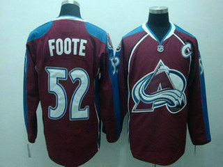 NHL jerseys Colorado Avalanche 52 Foote Dark red Jerseys NHL jerseys Colorado Avalanche 52 Foote Dark red Jerseys