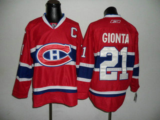 NHL Jerseys Montreal Canadiens 21 GIONTA red C patch