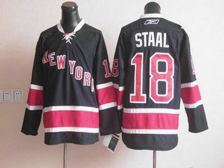 NHL jerseys NY Rangers 18 STAAL black