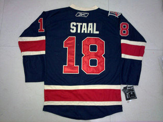 NHL jerseys NY Rangers 18 STAAL blue C patch