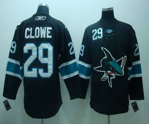 nhl san jose sharks #29 clowe black nhl san jose sharks #29 clowe black