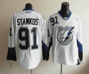 Tampa Bay Lightning 91 Stamkos white nhl jerseys Tampa Bay Lightning 91 Stamkos white nhl jerseys