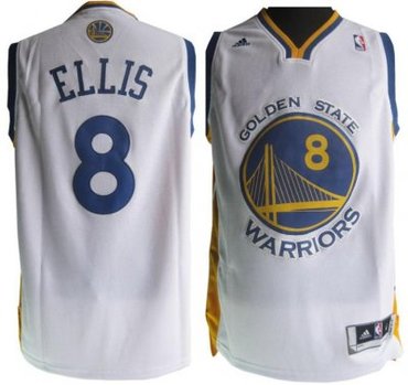 Golden State Warriors 8 Monta Ellis White Revolution 30 Swingman Jersey