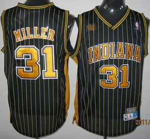 Indlana Pacers 31 Miller Black NBA Jersey Indlana Pacers 31 Miller Black NBA Jersey